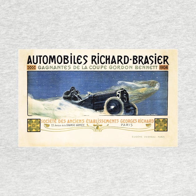 Automobiles Richard Brasier Phantom French Advertisement Vintage Car by vintageposters